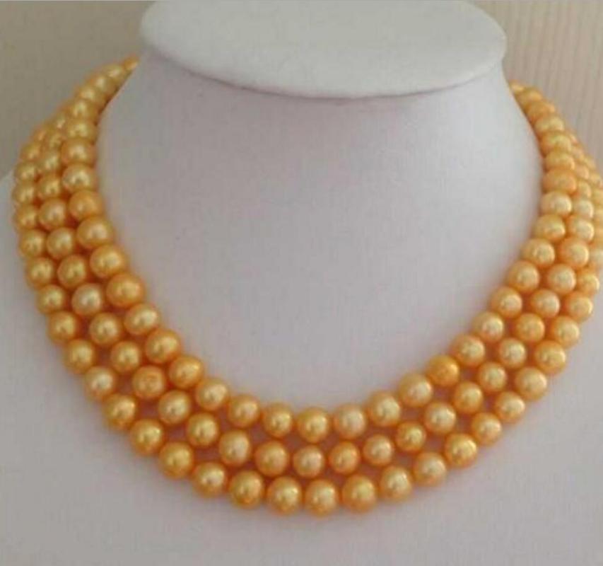 

Other Jewelry Classi Round 8-9mm South Sea White Pearl Necklace 48inch
