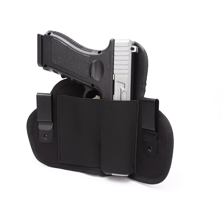 

Tactical Abdominal Pistol Holster Belly Waist Carry Holder Gun Holster Fit Right and Left Hand F Most Handgun, Black