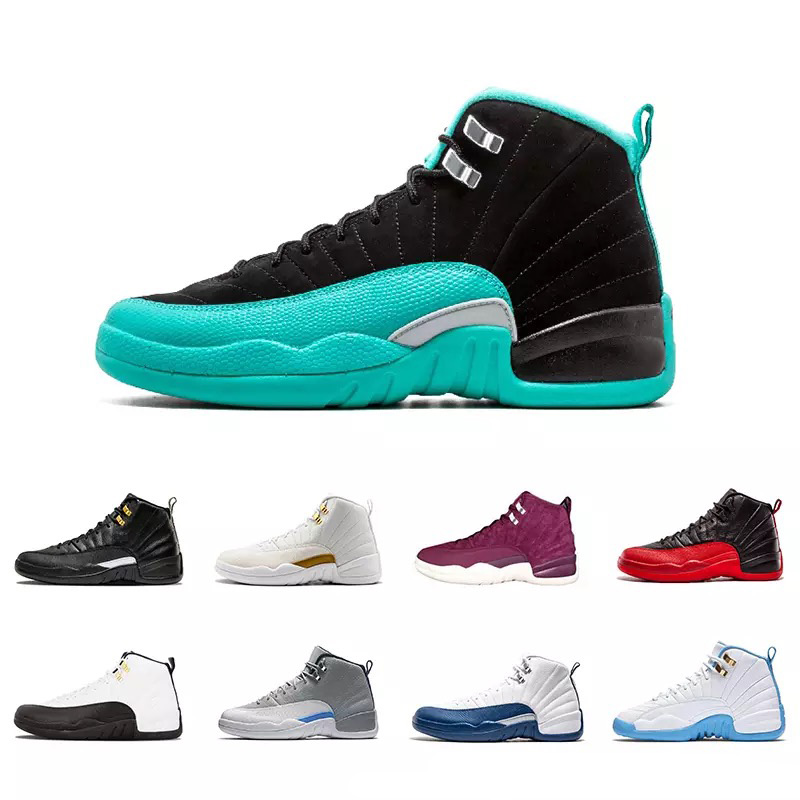 

12 12s Winterized wool Bordeaux Dark Grey wool Basketball Shoes white NYC Gym red taxi gamma french blue Suede j12 sneakers, The master