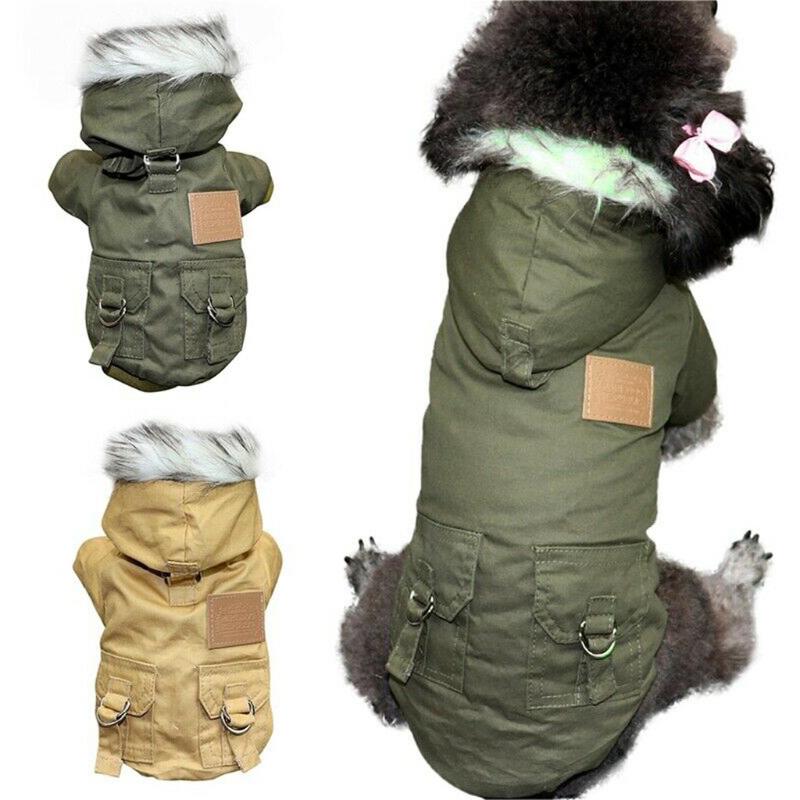 

Pet Clothes For Small Dogs Winter Clothing For Dogs Pet Dog Jacket Winter Products Pug Puppy Clothes French Dla Psa, Green