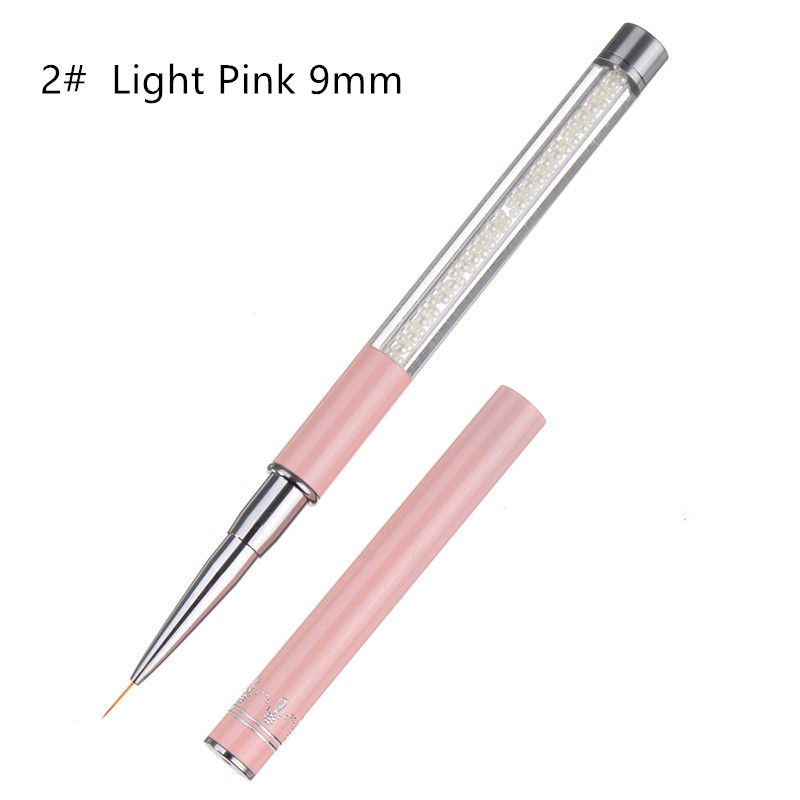 

5/9/11/20 mm Pearl Acrylic Nail Art Liner Brush French Lines Stripes Grid Flower Painting Drawing Pen DIY Manicure Tools