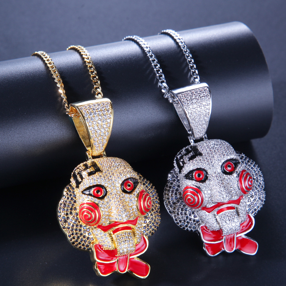 

Hip Hop Jewelry Iced Out Pendant Mens Luxury Designer Necklace Bling Diamond Tennis Chain Gold Silver Statement Rapper Hiphop Accessories
