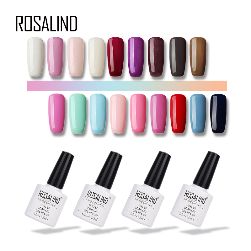 

Rosalind 10ML Nail Art Beauty Nail Gel Polish Gel Polish 60 Colors Vernis Semi Permanant Uv In Lakiery Hybrydowe, 1452