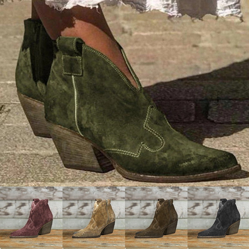 low cut cowboy boots with zipper