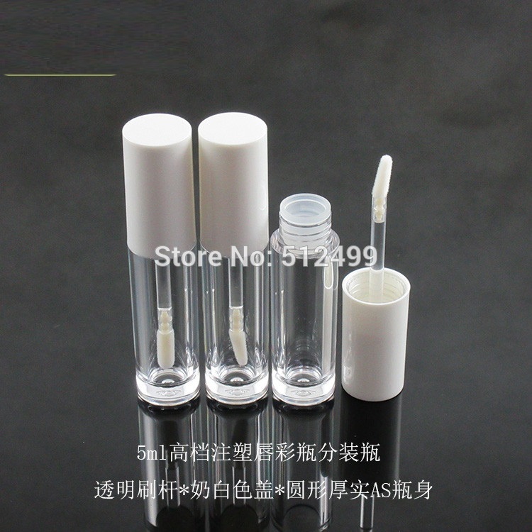 

10/30/50/100pcs 5ml Empty Makeup DIY Lip gloss bottle white cover Liquid eyeliner tube Eyelash growth Labial glair bottle