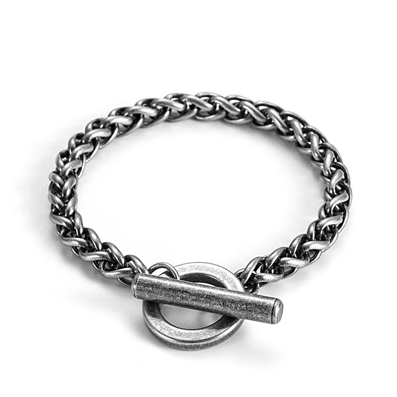 

Link, Chain Bracelet Men Stainless Steel Man For Silver On Hand Gifts Accessories Charm Mens Bracelets Hip Hop