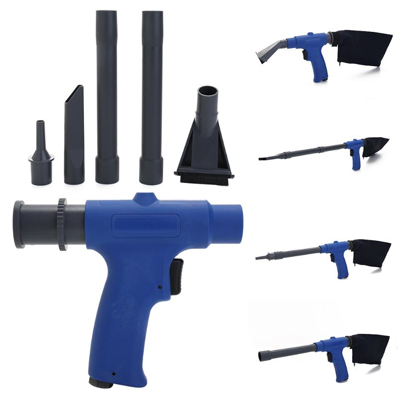 

Portable Manual Powerful Pneumatic Spray Gun Blower Device Kit Dust Blowing Suction Dual-Use Vacuum Cleaning Absorber