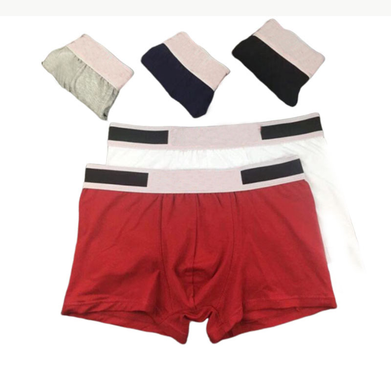 

Men's Boxer Underwear Shorts For Man Soft Cotton Sexy Underwear Casual Short Man Breathable Male Gay Underwear Boxer Homme, Black;white