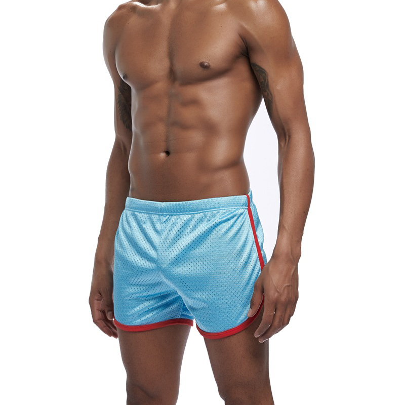 

Mesh Shorts Jogging Men Running Sweatpants Short Pants Quick Dry Breathable Fitness Sports Gym Bottoms Bodybuilding, White