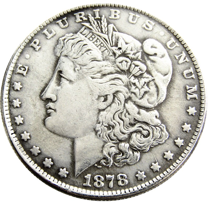 

US 1878-P-CC-S Morgan Dollar Copy Coin Brass Craft Ornaments replica coins home decoration accessories