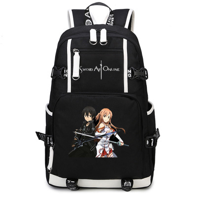 

Yuuki Asuna backpack Sword Art Online day pack SAO Yuki school bag Print packsack Computer rucksack Sport schoolbag Outdoor daypack