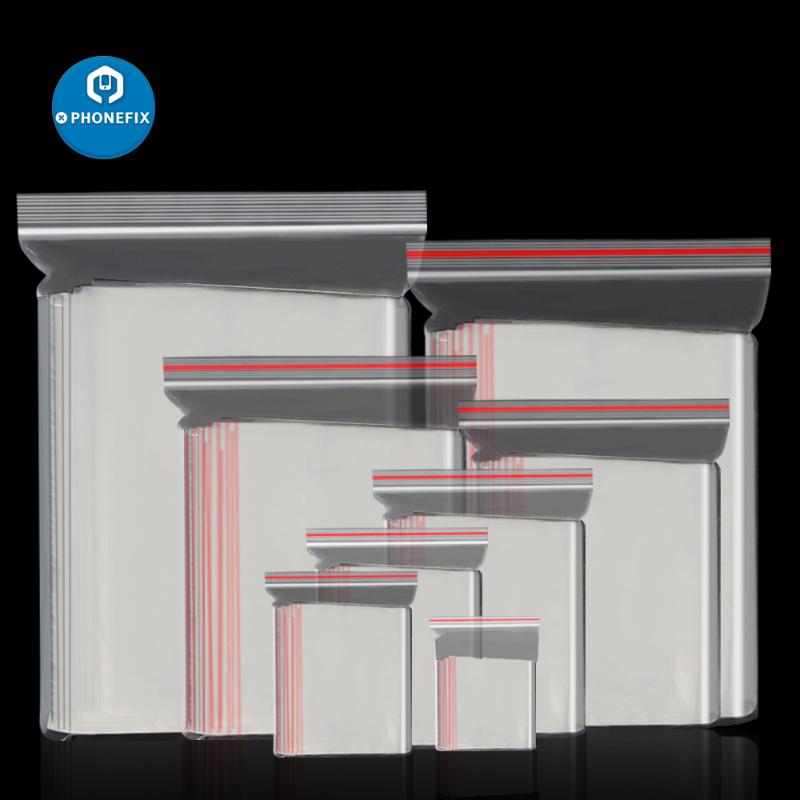 

100pcs Zip Lock Ziplock Bags Clear Storage Package Small Jewelry Packing Reclosable Vacuum Storage Bag Thick Fresh Bag