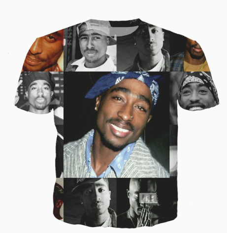 

Newest Popular Singer Rapper Tupac 2pac T Shirt Men Women Unisex Funny 3d Print Summer Short Sleeve O Neck Crewneck Casual Tops A193, Multi