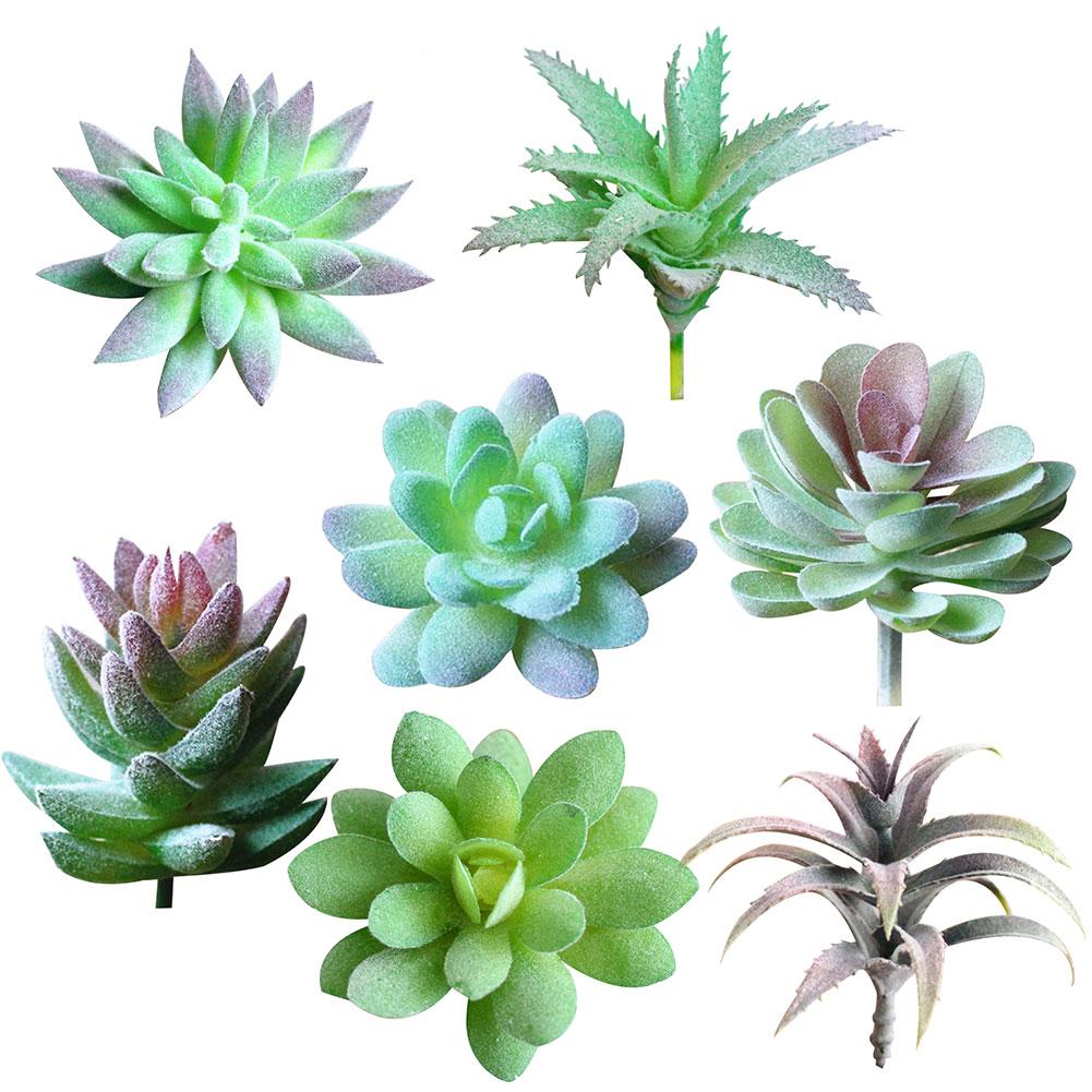 Künstliche Agave 13-Blatt Sukkulenten Fake Floral Plastic Plant Home