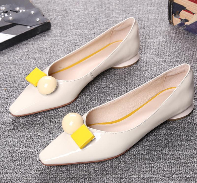 

2020 Spring and Autumn with New style fashion Low heel Square head Women's shoes @GH11, Black