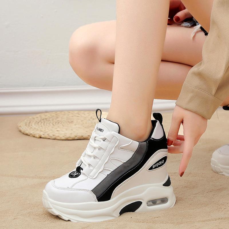 Hot Sale-Popular in INS Women shoes height Increasing shoes wedge high heel free shipping with box