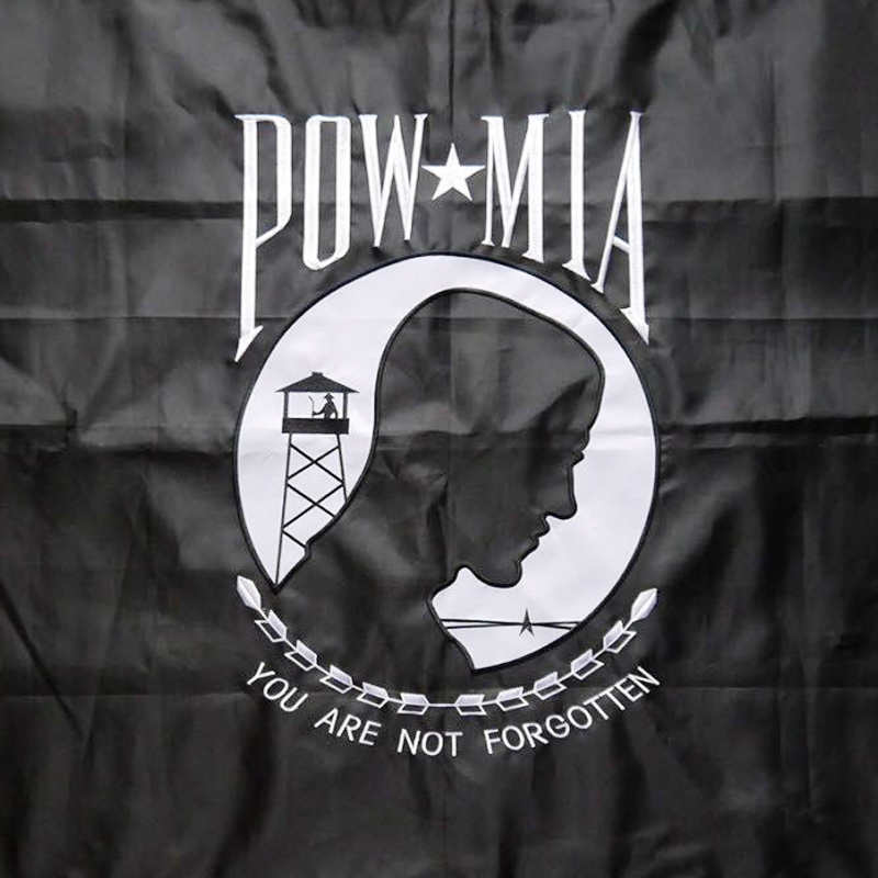 Pow Mia Black Flag You are Not Forgotten Prisoner of War 90x150cm  Polyester