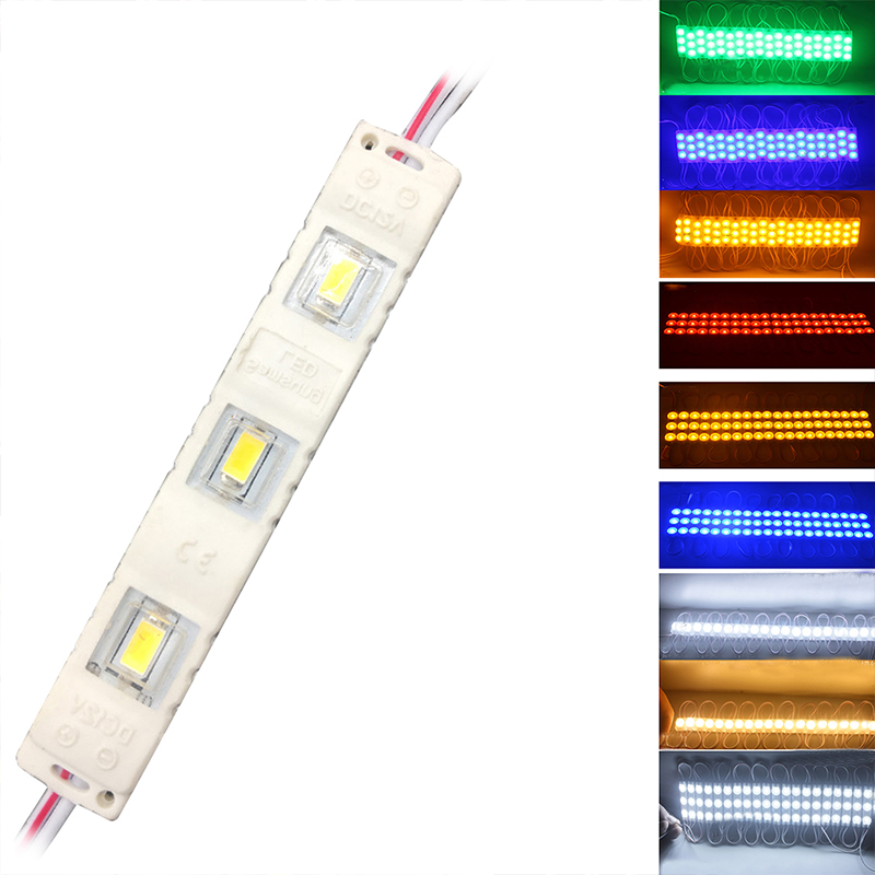 

YOLU 10 pcs LED module for sign letter injection LED light module waterproof DC12V high bright