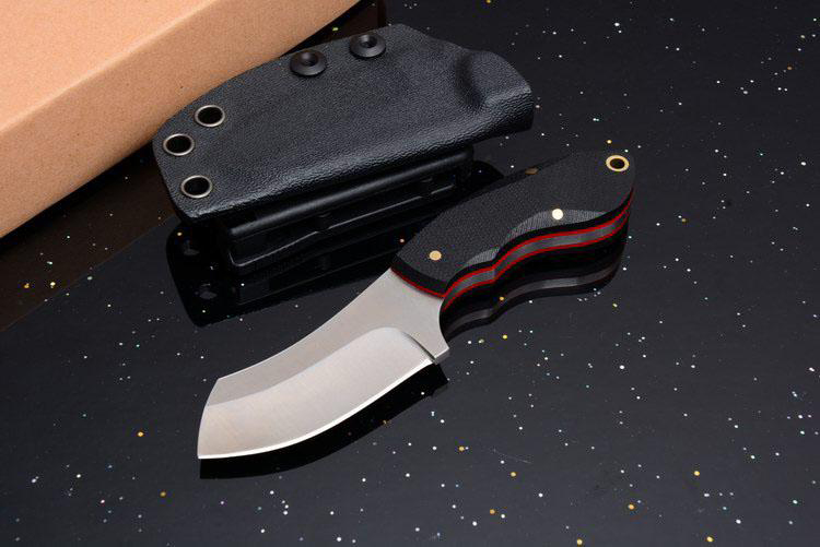

drop-shipping G10 Handle 9cr18mov Blade Full Tang Camping outdoors Hunting Knife gift KNIFE EDC tools 1pcs sample Free shipping