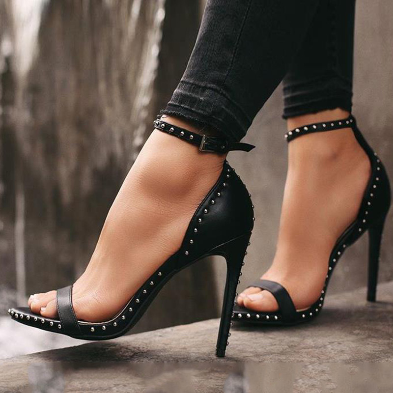 

Sexy Ladies High Heels Women Shoes 2020 Summer Shoes Women Pumps Woman Party Shoes Super High Heel 11.5cm YX709 Y200111, Black