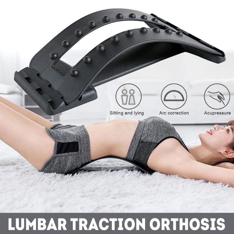 

Magic Support Back Stretcher Massager Neck Waist Pain Relief Spine Massage Muscle Stimulator Relaxation Fitness Sport Equipment