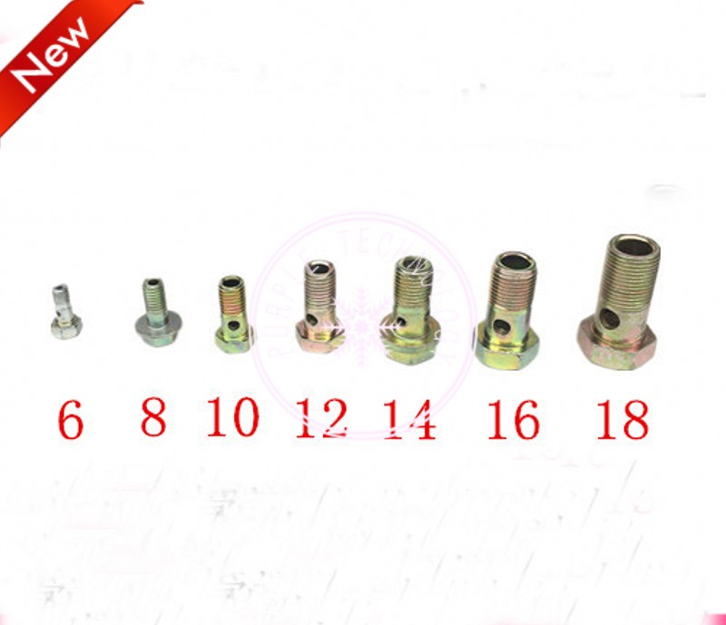 

free shipping diesel injector pump fuel pipe connector screw
