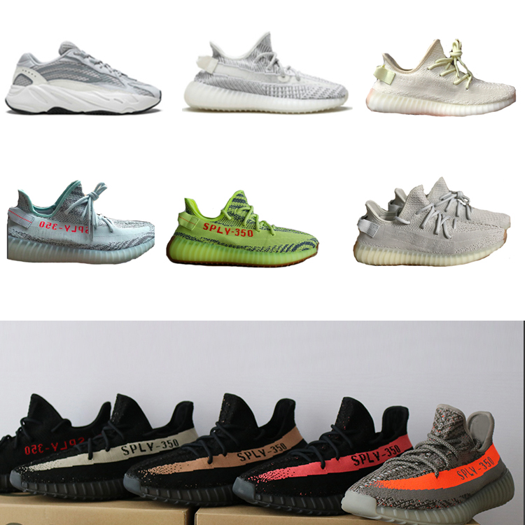 

2019 Designer Butter Sesame Sneaker Static Refective Blue Tint cream white Oreo Bred Zebra UV black Light Runing Shoes
