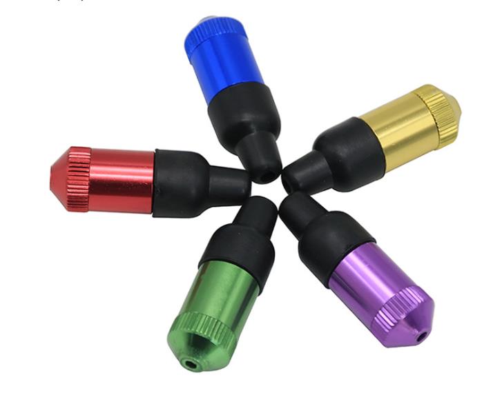 

Metal snuff bottle tip multi-color removable Mini rubber nipple snuff bottle pipe