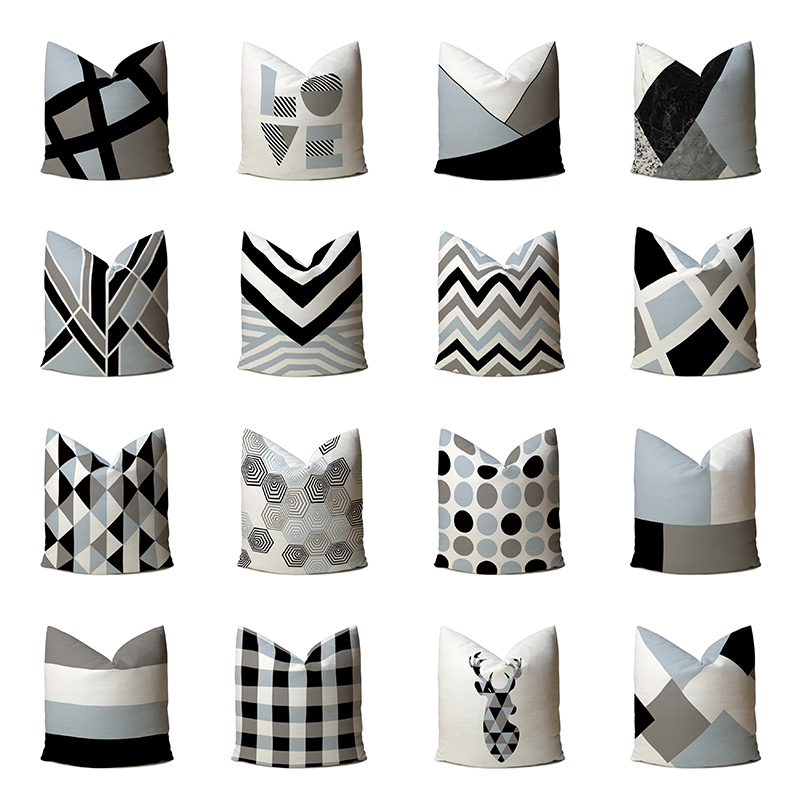 

White pillow cover Throw Pillow Case Letter Love Home Cushion covers Sofa bed Nordic decorative case, Jc2-4