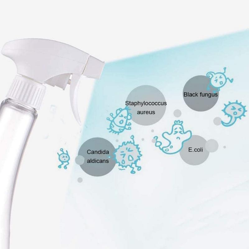 

300 ml transparent spray bottle Empty fine mist flow spray bottle for disinfecting detergents and essential oils