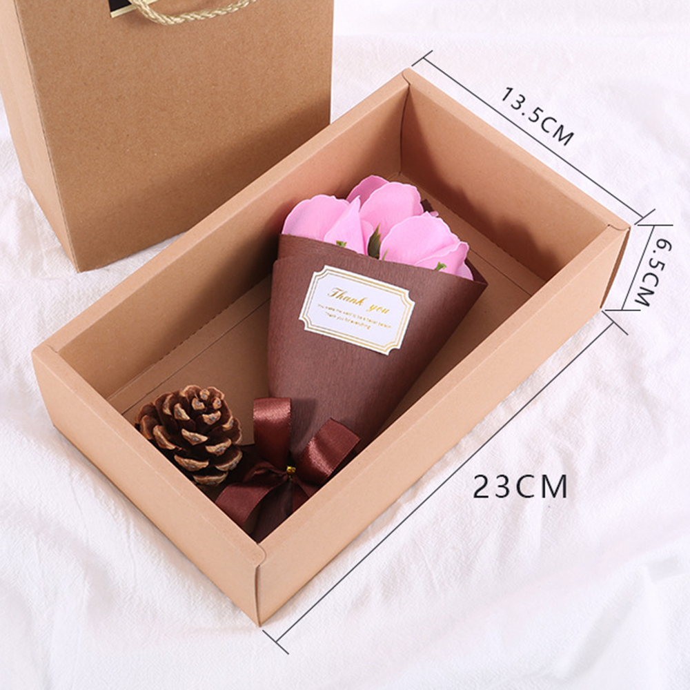 

New Floral Pro Handmade Bath Rose Soap Flower Petal For Wedding Valentines Day Mothers Day Teacher's Gift New, Blue