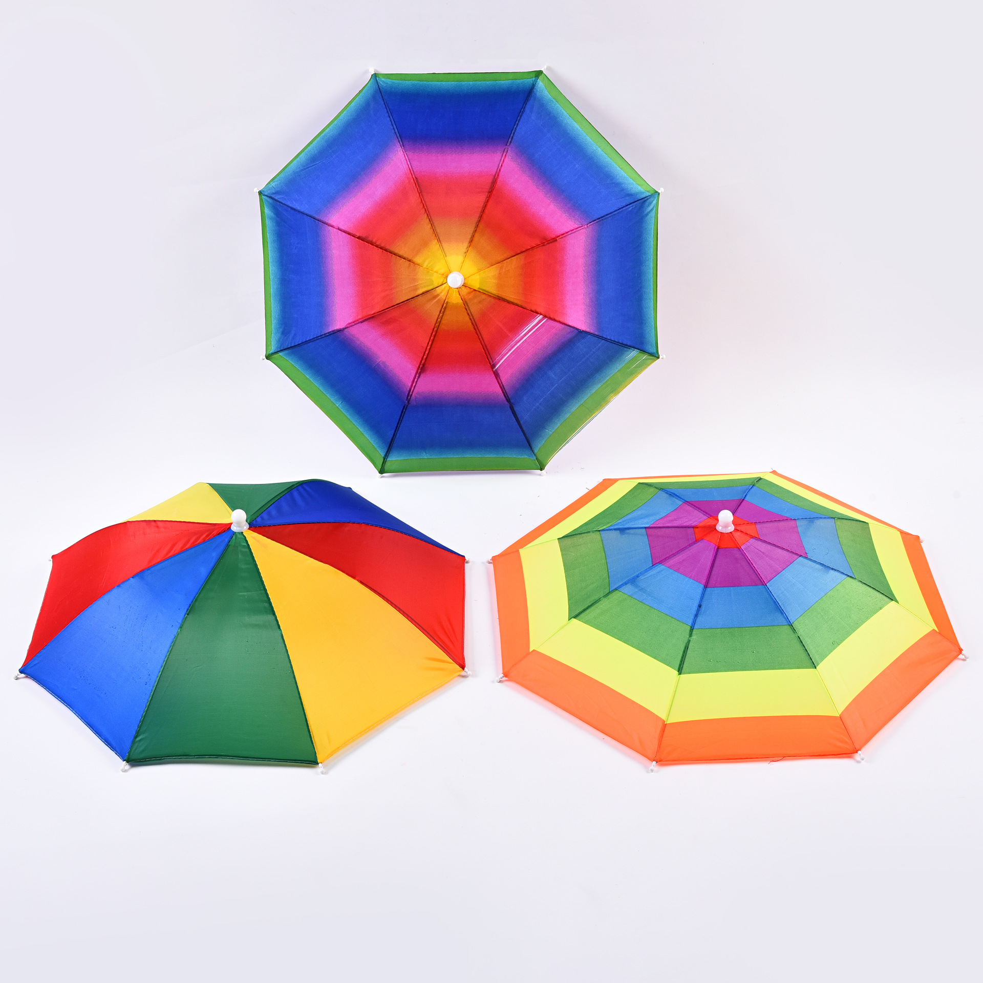 

Outdoor Foldable Sun Umbrella Hat Rainbow Adult Children Golf Fishing Camping Shade Beach Headwear Cap Head Hats TTA1738