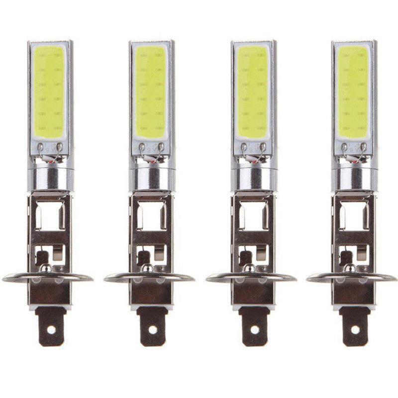 

4x Car H1 COB LED Headlight Beam DRL Driving Light Lamp Bulb White 6000K