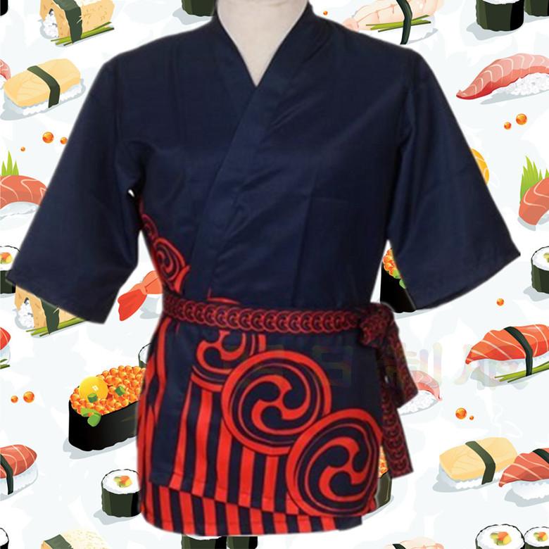 

New Japanese-style tooling chef clothes Japanese cuisine clothing restaurant men and women sushi apron