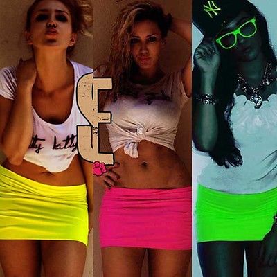 

Fashion Sexy Women' Short Mini Skirts Hot Bodycon Slim Mini-Skirt Micro  M L, Green