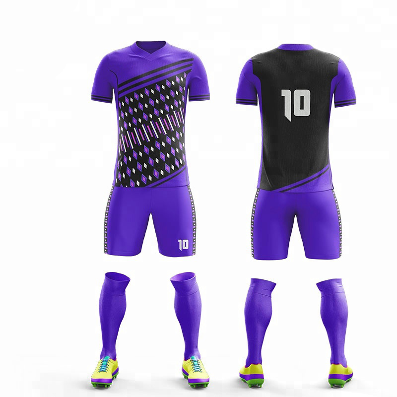 blank purple football jersey