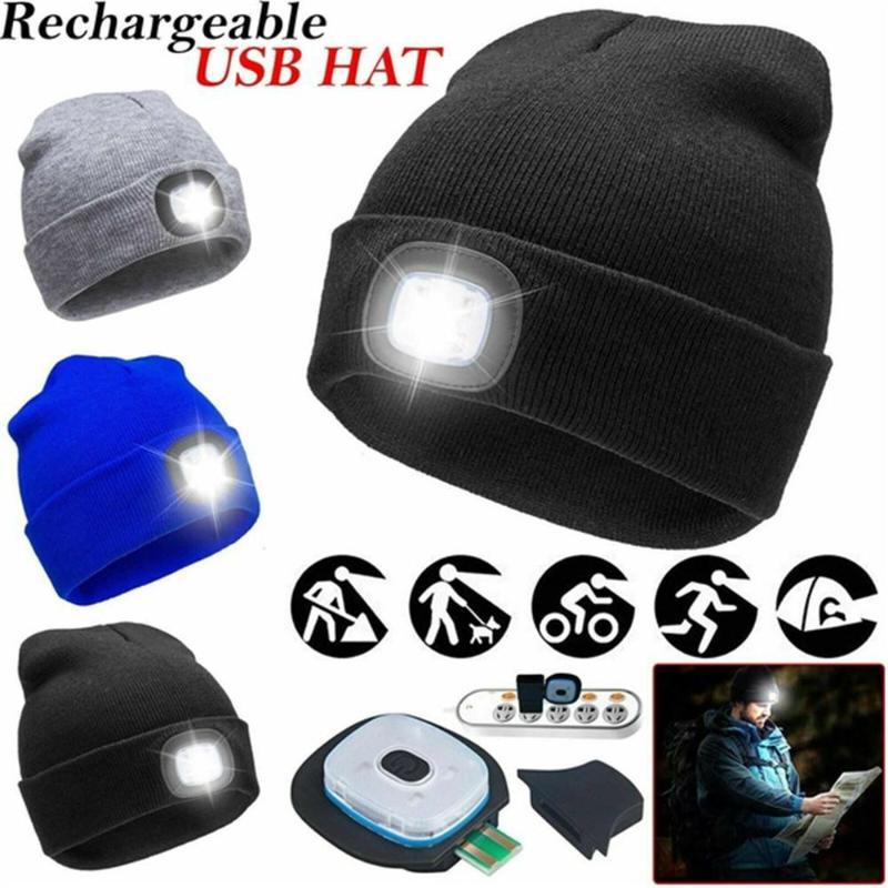 Chaud Casquette De Baseball Avec Lumière DEL Chapeau De Pêche Camping Outdoor Randonnée Réglable
