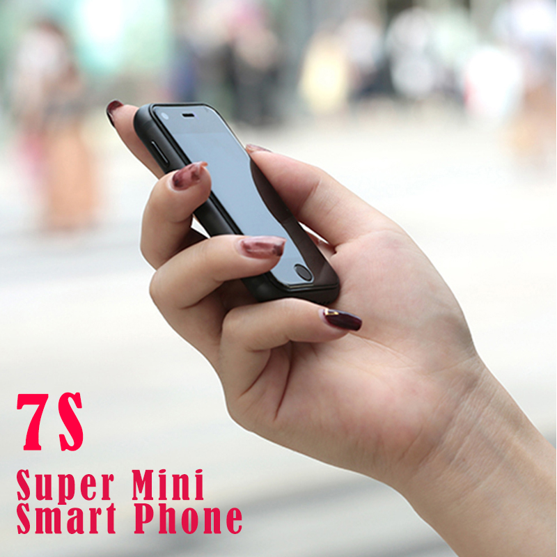 

Original SOYES 7S Cell Phones Super Mini Android Smart mobile Phone MTK6580 Dual SIM standby Unlocked Pocket CellPhone, 7s red