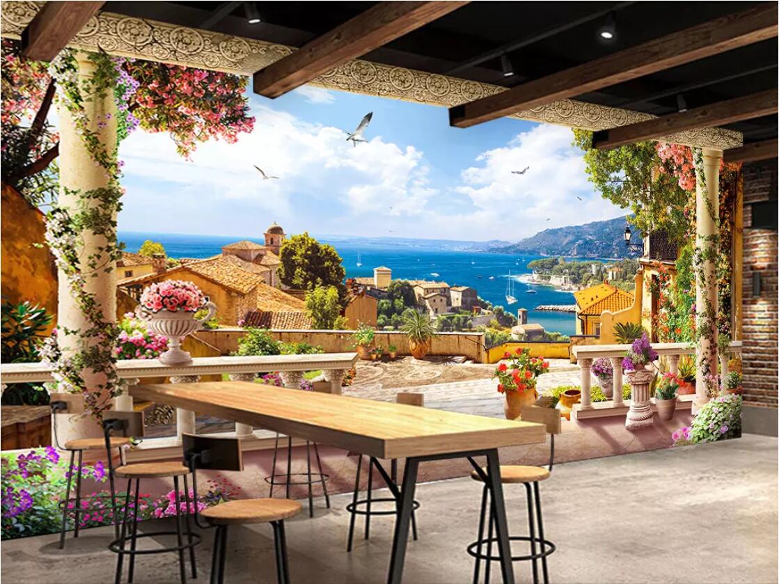 

3d wallpaper custom photo murals Vintage european landscape background wall wallpaper for walls 3 d l, Picture shows