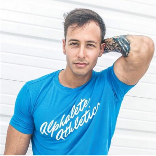 

New Trend Gyms Casual Letter Print T-shirt Mens Fitness T-shirt Fashion Bodybuilding T shirt Men Crossfit Summer Shirts, White;black