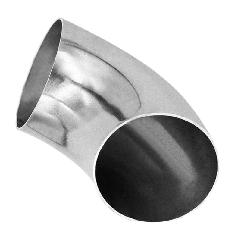 

89mm Silver Elbow Pipe Fitting 90 Degree Manifold Bend Car Exhaust Weld Parts