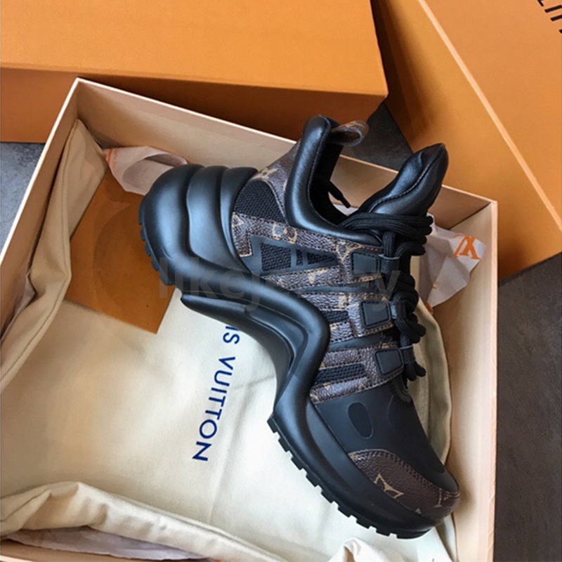 

2020 Designer Archlight platform sneakers Top Quality Mens Paris Silver Black White Genuine Leather Women Casual Dad Shoes Size 35-44