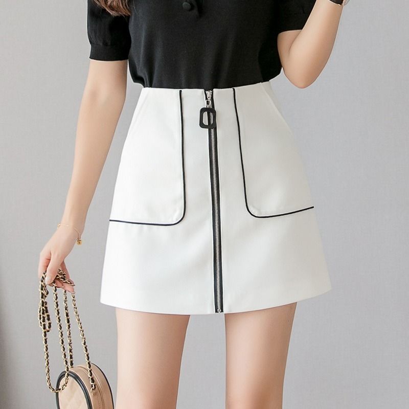

2020 spring summer autumn new women fashion casual sexy Skirt woman female skirts Fq57, Black
