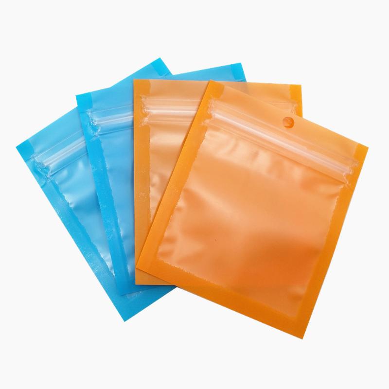 

DHL Wholesales Zipper Clear Plastic Bags with Hang Hole Reusable Pouches Snack Dried Beans Self Seal Storage Packing