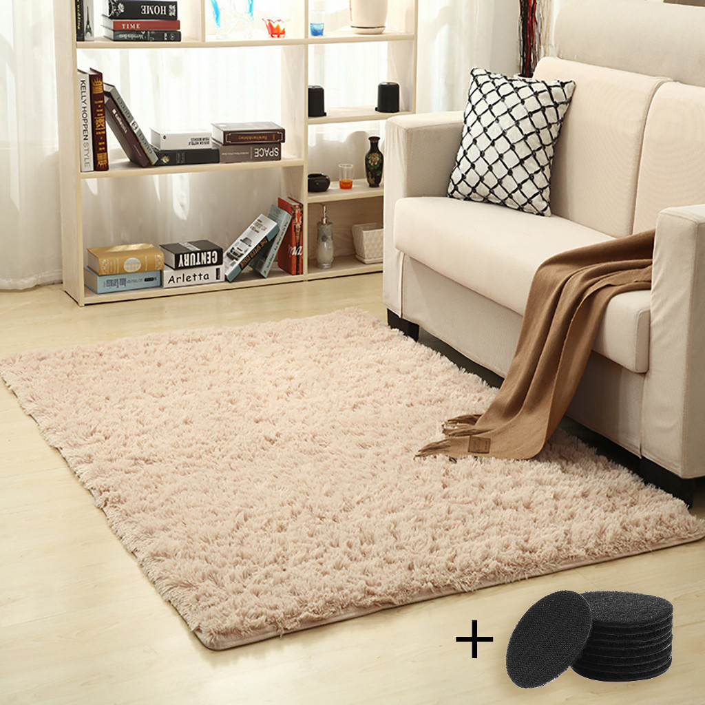 

Household Blanket Super Soft Faux Fur Rug for Bedroom Sofa Living Room Area Rugs Home Room Decorative Blanket Plush Carpet Decor, White