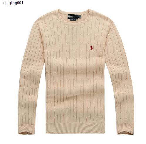 

6WIR 2020 New high-quality pullover solid color sweater men's casual brand sweater slim pullover men's o - collar fashion trend Small horse, White;black
