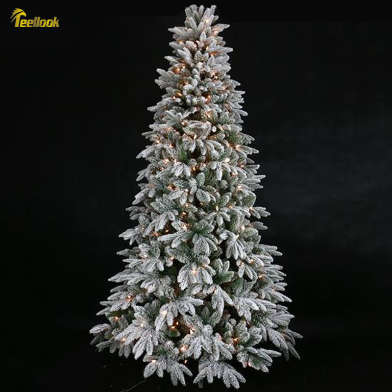 

Teellook 1.2m-3.0m luminous flocking Christmas tree Christmas Mall hotel festival decoration