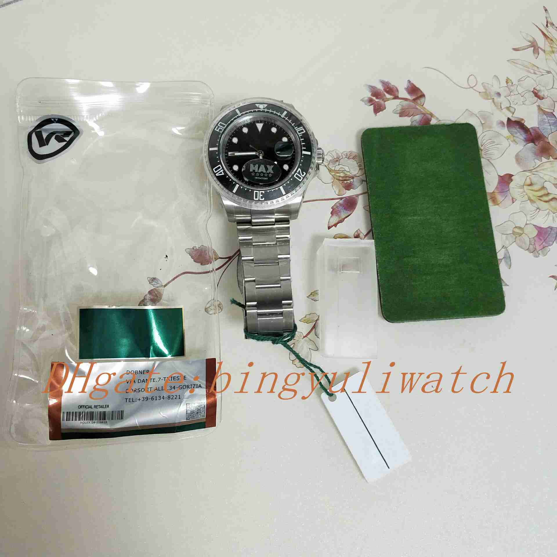 

Luxury 2017 Basel Mens Automatic 2836 Date Watch Men Ceramic Black Dial 126600 Glidelock Clasp Diver 43mm VR Factory Sea Watches, 01