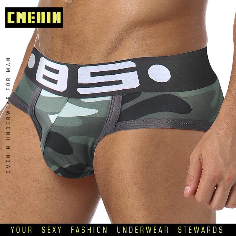 

CMENIN Men Underwear Brand Sexy Gay Underpants Man Briefs Mens Brief Jockstrap Cuecas Male Panties Hombre Breathable BS39 T200110, Bs141-green