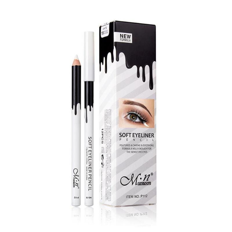 

1/2pcs Women 3 Seconds Eyeshadow Quick Makeup Double Color Gradation Eye Shadow Black Waterproof Liquid Eyeliner Pencil, 1pcs